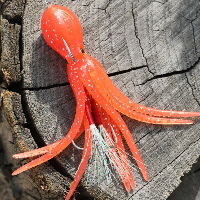 Crankbait Artificial Bait Skirt 11cm 22g Octopus Soft Fishing Lures with Hook