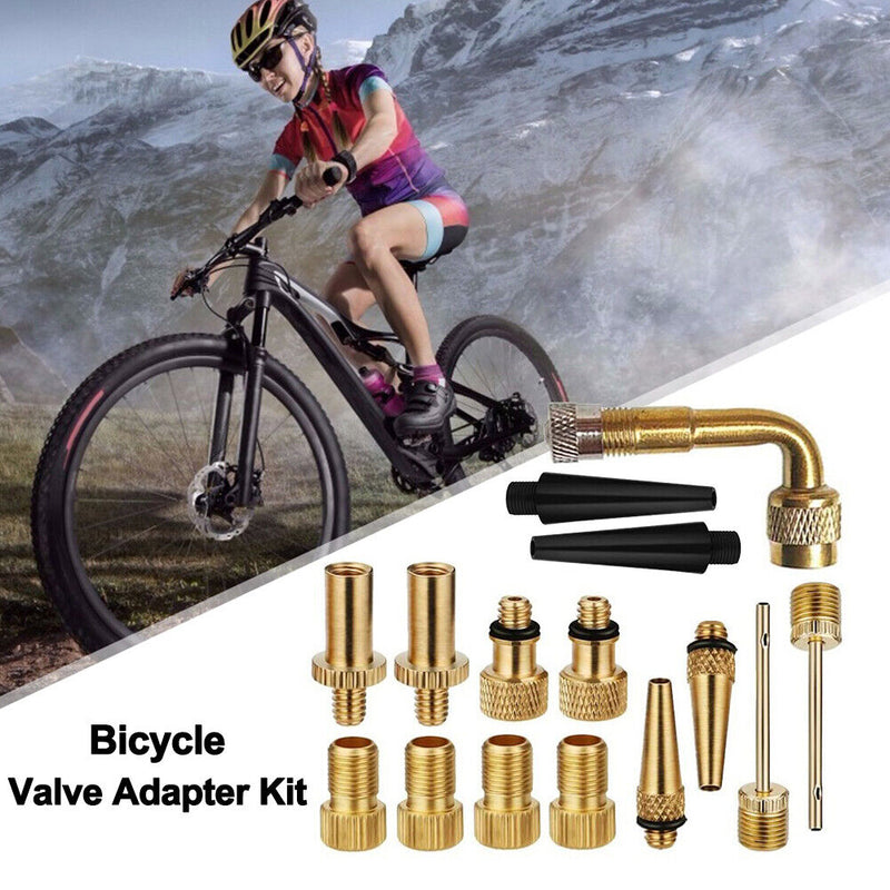 Motorcycle Bicycle Pump Air Tire Valve Extension Shaft Connection Kit for S