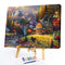 Paint By Numbers for Beginner Lodge Between Mountains and Forests Painting