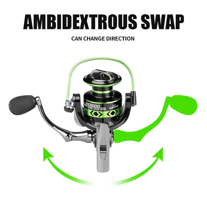 Spinning Fishing Reels Metal Spool Saltwater Carp Sea Fish Tackles (DK7000)