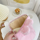 11 inch 10.5 inch 10.2 inch Bear Tablet Bag Cute Plush Laptop Case (Pink) Newly