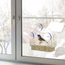 Window Bird Feeder House Shape, Transparent, Suction Cup Outdoor Birdfeeders