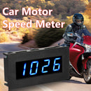0.56 inch 4 Digital LED Frequency Tachometer RPM Speed Meter (Blue Display)