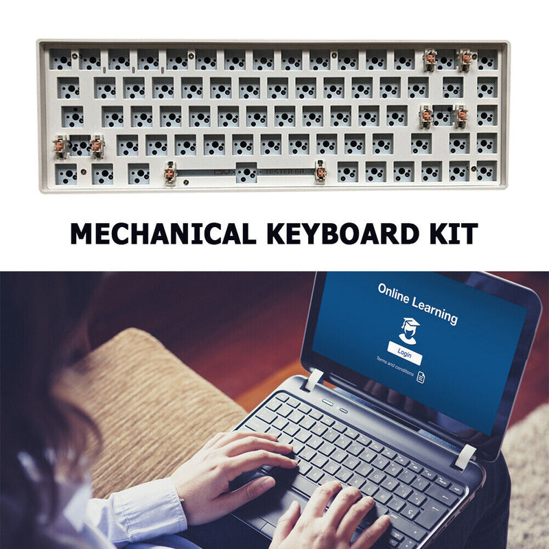 Hot Swap Keyboard Kit Bluetooth-compatible with 72pcs Red Shafts (White)