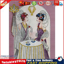 5D DIY Part Special Shaped Drill Diamond Painting Lady Kit Drawing (Y090) Newly