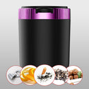 LED Light Car Ashtray Universal Cigarette Cylinder Holder with Lid (Purple)