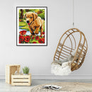 5D DIY Diamond Painting Animal Full Round Drill Wall Animal Decoration Pictur