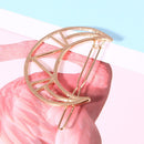 DHYED Women Girls Cute Hollow Moon Hairpin Metal Hairpin Hairpin Sch