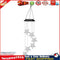 Solar Color Changing Wind Chime Lamps Star Moon Pendant Garden Light (A) Newly