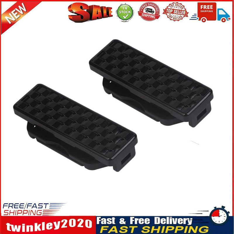 2pcs Car Seat Belt Clips Buckles Shoulder Tension Adjuster Clamps (Black) Newly