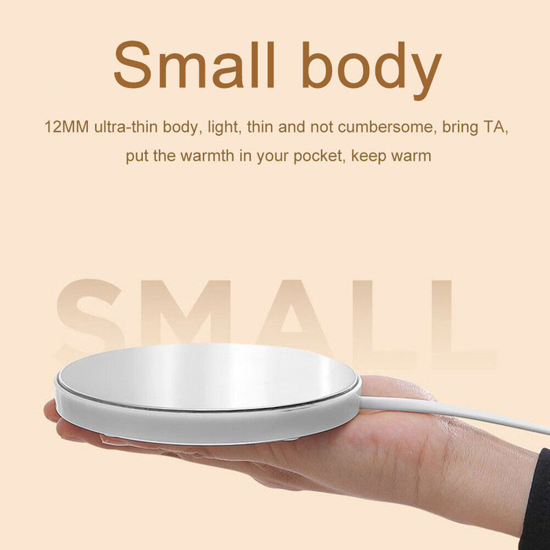 USB Insulation Coaster Heater Electric Coffee Cup Mug Mat Pad for Home Office