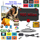 980 Miles 1080P Outdoor Amplified HDTV Digital TV Antenna Long Range 4K VHF UHF