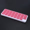 #A 31 Dividers Travel Container for Vitamins Digital Grid Keyboard Monthly Pill