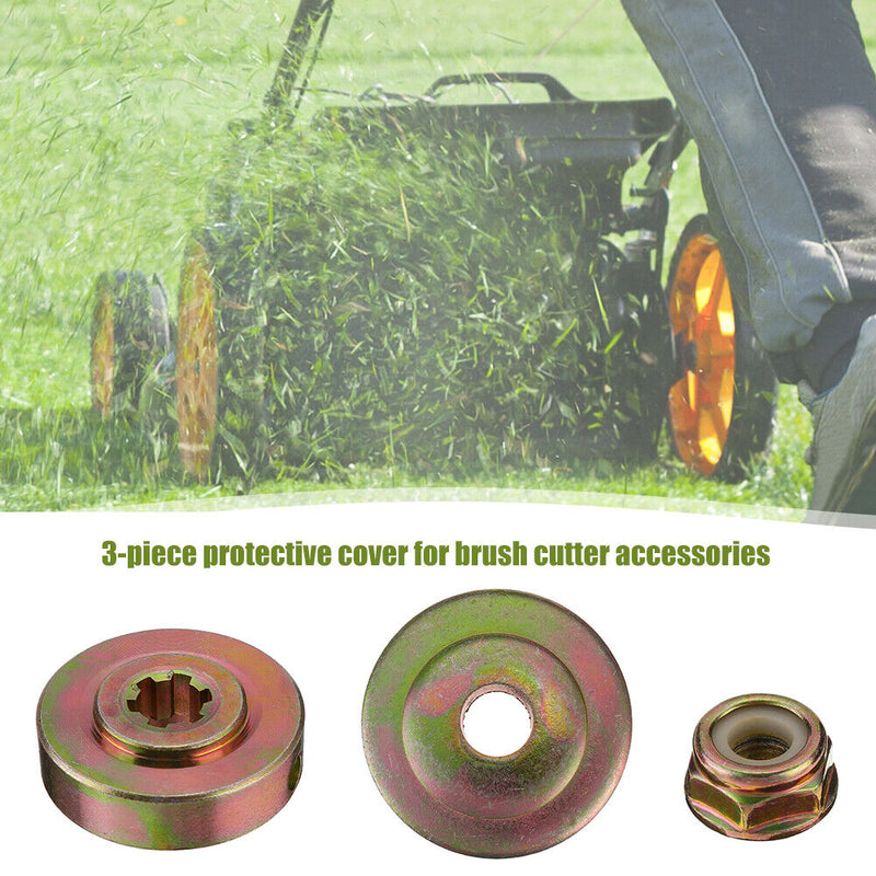 3pcs Steel Grass Trimmer Head Gearbox Fixing Kit Derusting Weeding Wheel Pl