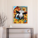 Farm Animal Oil Paint By Numbers Kit DIY Acrylic Painting on Canvas Frameless