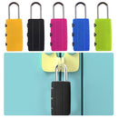 Resettable Small Vackpack Suitcase Travel Code Lock 3 Digit Combination Padlock
