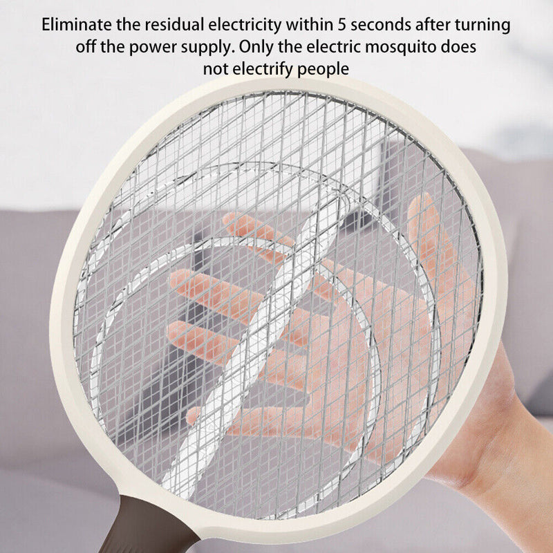 2 in 1 Electric Mosquito Swatter Summer Anti Insect Bug Zapper Trap Racket Newly
