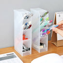 Multi-grid Desktop Storage Box Cosmetic Brush Stationery Container (White) Newly