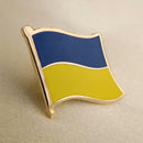 3pcs Ukraine Ukrainian Diplomat Brooch Country Flag Lapel Pin Badge PEACE