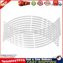 16pcs 18 inch Reflective Car Motorcycle Wheel Rim Stripe Stickers (White) Newly