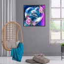 5D DIY Full Round Drill Diamond Painting Mosaic Art Rose Dolphin Pattern