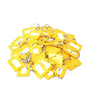 100Pcs Plastic Keychain Key Tags 5 Style ID Label Name Key Tags Split Ring
