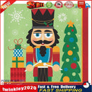 Frameless Oil Paint By Numbers Christmas Soldiers DIY Canvas Picture Kit Newly