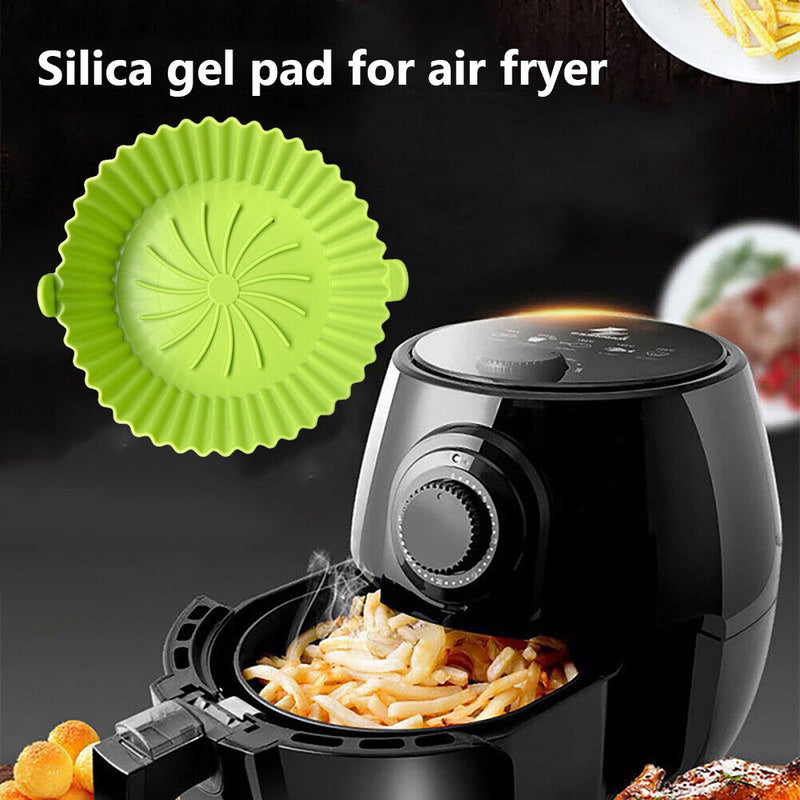 Air Fryer Liner Nonstick Kitchen Baking Parchment Steamers Pads (Green) Newly