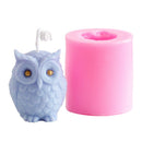 Owl Silicone Candle Mould DIY Handmade Plaster Soap Animal Wax Paraffin Moulds
