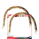 2pcs Bamboo Handles for Purses and Bags Replacement for DIY Straw Handbags Newly