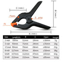 Home Nylon Micro Tools Woodworking Grip Hard Plastic  Toggle Clamps Spring Clip