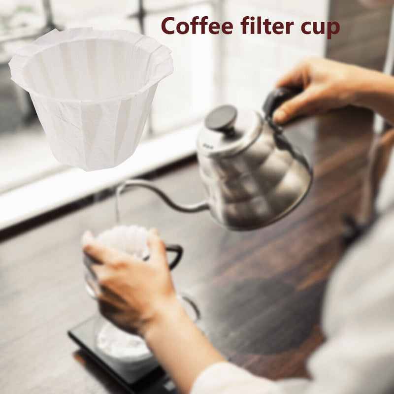 Disposable Coffee Cup Filter Paper Replacement Food Grade Sheet (50pcs) Newly