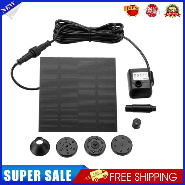 Solar Water Pump Floating Panel Kit Garden Watering Power Fountain Pool