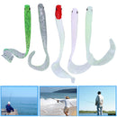 4pcs/set white fishing bait 13cm 6g PVC soft bait tiddler fishing bait Pesca