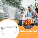 14 Slot Barbecue Chicken Wing Leg Rack BBQ Beef Rib Shelf Vertical Roaster
