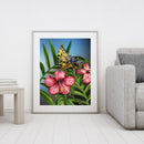 Oil Paint by Numbers Butterfly Flower Canvas Artwork Living Room Picture Decor