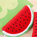Cute Pencil Cases Fruit Stationery Watermelon Plush Cartoon Pencil Bags
