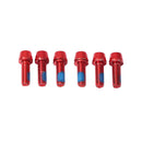 6pcs Mi Xim M6 18mm Bicycle Stem Bolt Screws for Disc Brake V Brake (Red) Newly
