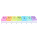 7 Day Weekly Pill Medicine Storage Box Tablet Rainbow Organizer Case Splitt