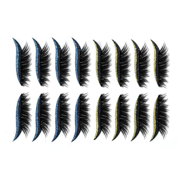 with Eyelashes Self Adhesive Eyeliner Reusable Eyeliner and False Eyelashes