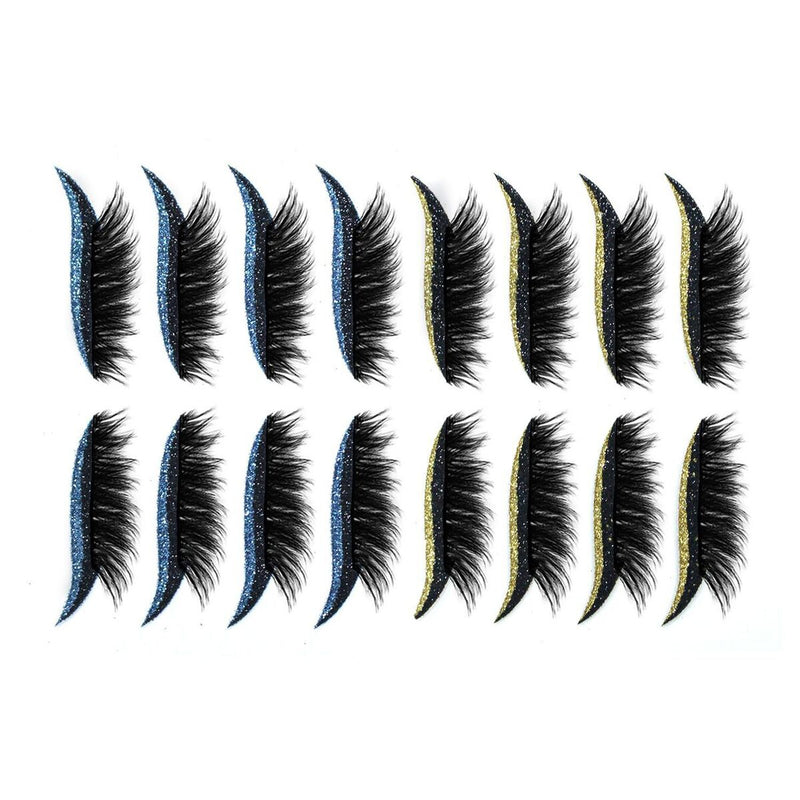 with Eyelashes Self Adhesive Eyeliner Reusable Eyeliner and False Eyelashes