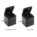 For GoPro Hero 8 7 6 5 TELESIN Drone Battery Charger Three Slots Storage Box