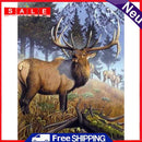 5D DIY Full Drill Diamond Painting Logy Elk Cross Stitch Embroidery Mosaic Craft