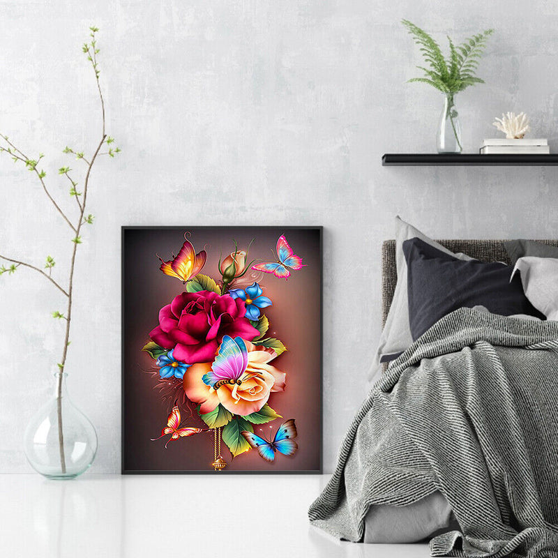 5D Diamond Painting Kit DIY flower Full Round Drill Crafts Home Art