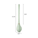 Wall Mounted Toilet Brush with Holder Long Handle Bathroom Cleaner (Green) Newly