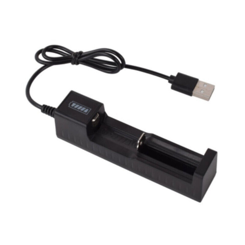 1 slot Battery USB Charger for Rechargeable Batteries Li-ion 18650 26650 14500