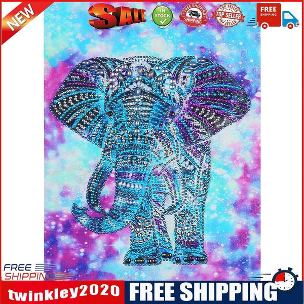 DIY Special Shaped Diamond Painting Elephant Cross Stitch Mosaic (DZ218)