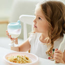 Baby Goblet No Spill Baby Sippy Cup Wine Glass for Baby Kid Party (Blue) Newly
