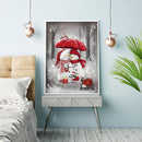 11CT Full Embroidery Snowman Cotton Print Cross Stitch Kit for Home Decorat