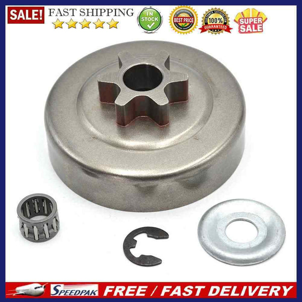 4x 6T Clutch Drum Sprocket Washer Gasket E-Clip Replacement Kit for STIHL M